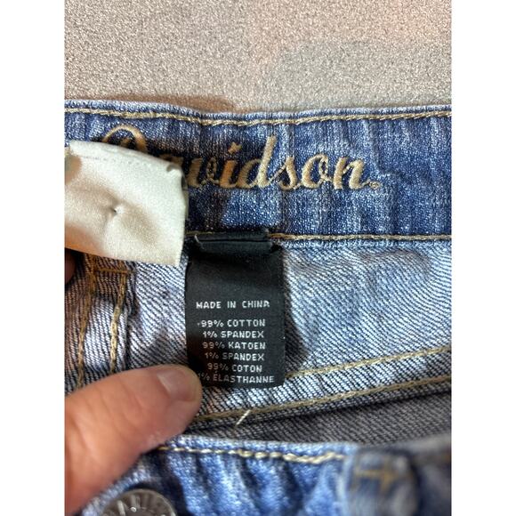 Women's Harley Davidson Low Rise Bootcut Jeans 8 Petite - Picture 5 of 6